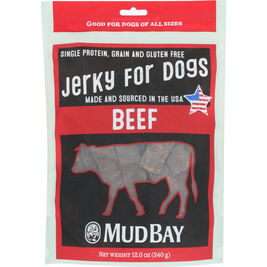 Mud Bay Jerky Dog Treats, Beef, 12-oz
