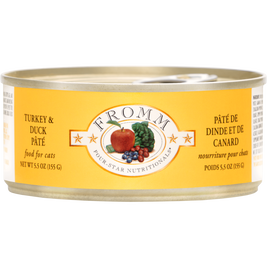 Fromm Four-Star Canned Cat Food, Turkey & Duck Pate