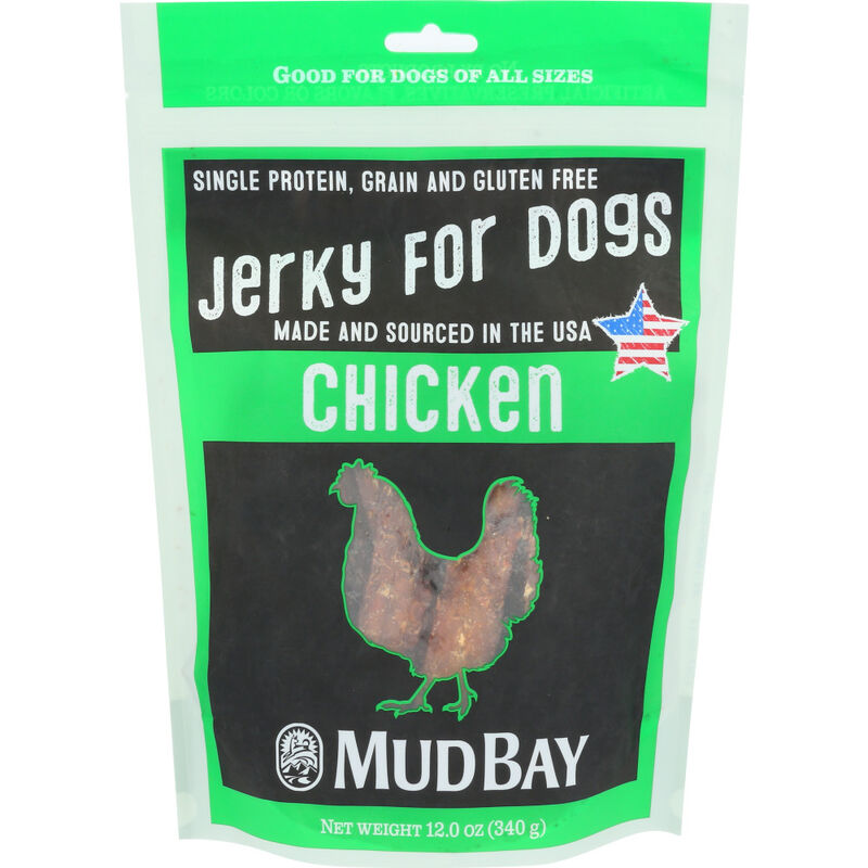 Mud Bay Jerky Dog Treats, Chicken, 12-oz image number null