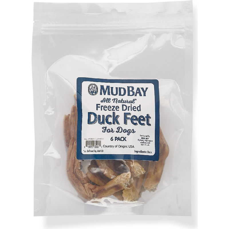 Mud Bay Buy Mud Bay Freeze Dried Duck Feet Dog Treats, 6pack for USD
