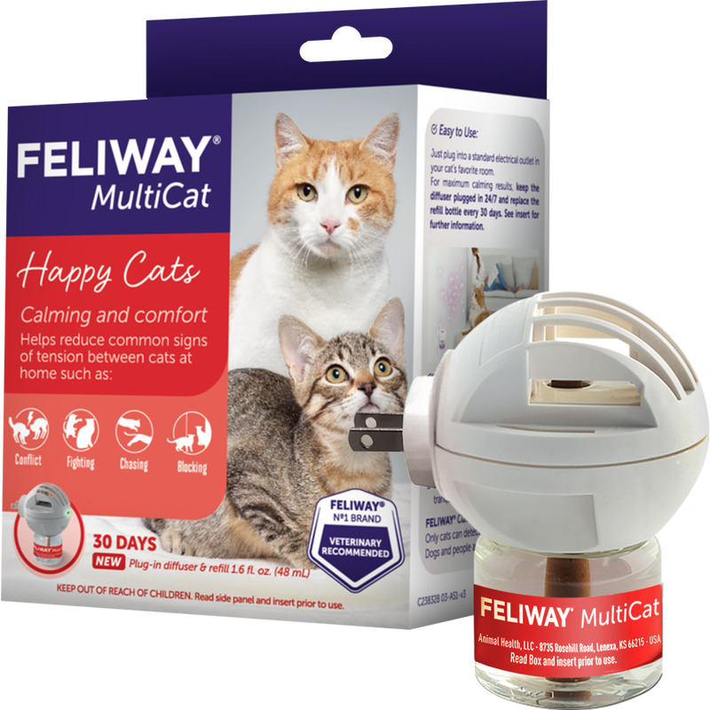 Feliway MultiCat Calming Cat Pheromones, Diffuser Kit