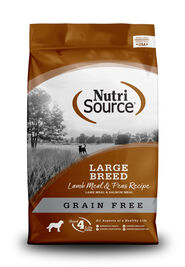 NutriSource Grain Free Dry Dog Food, Large Breed, Lamb & Peas