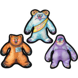 Fuzzu Wild Woolies Dog Toy, Assorted, Small