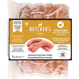 The Butcher's Pup Sous Vide Sausage Dog Food, Chicken