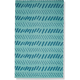 Mud Bay Foam Cat Litter Mat, Blue Lines