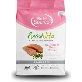 PureVita Limited Ingredient Grain Free Dry Cat Food, Salmon & Peas