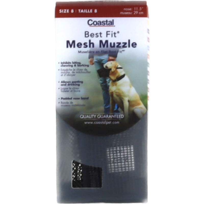 Coastal Best Fit Adjustable Mesh Dog Muzzle image number null