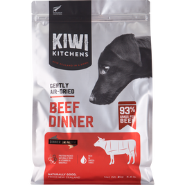 Kiwi Kitchens Air-Dried Dog Food, Beef, 4.4-lb