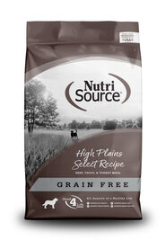 NutriSource Grain Free Dry Dog Food, Small Bites, High Plains Select