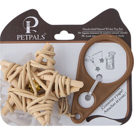 PetPals Rattan Cat Toys, Star