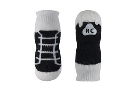 RC Pets Fun PAWks Dog Socks, Black Sneakers