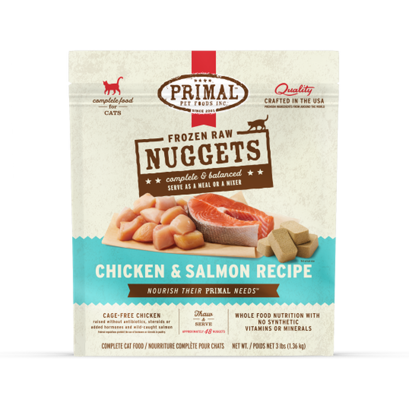 Primal raw frozen cat food clearance
