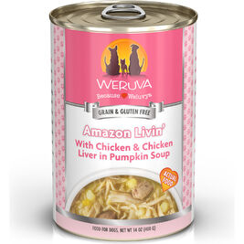 Weruva Classic Canned Dog Food, Amazon Livin', Chicken Liver & Pumpkin Soup