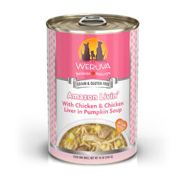 Weruva Classic Canned Dog Food, Amazon Livin', Chicken Liver & Pumpkin Soup