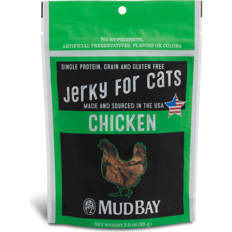 Mud Bay Jerky Cat Treats, Chicken, 3-oz image number null