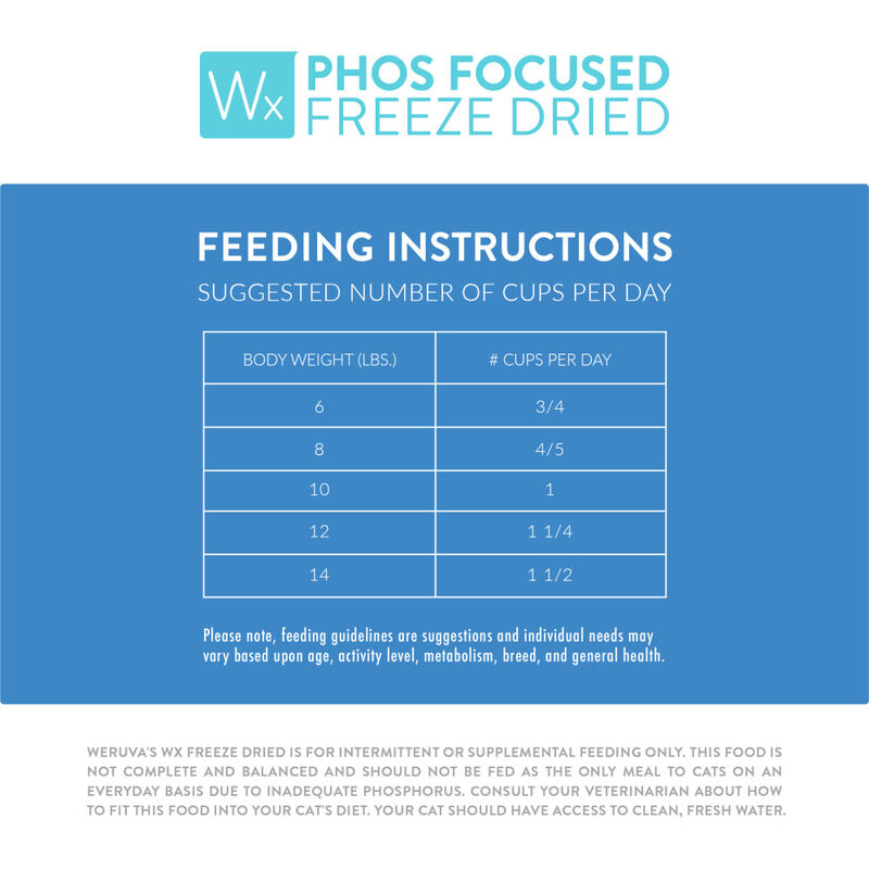 Weruva Wx Freeze-Dried Cat Food, Chicken & Tilapia, 1-oz image number null