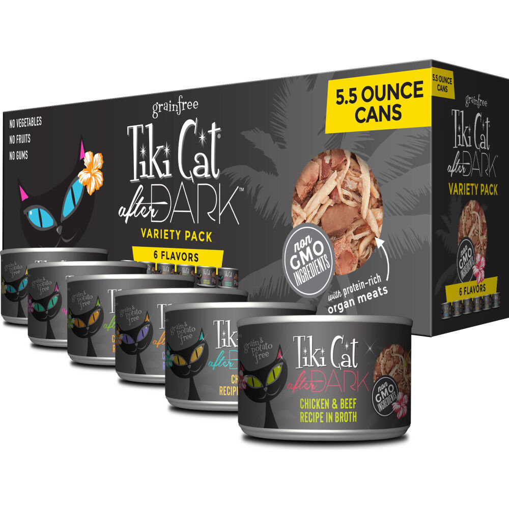 Mud Bay Buy Tiki Cat After Dark Canned Cat Food Variety Pack