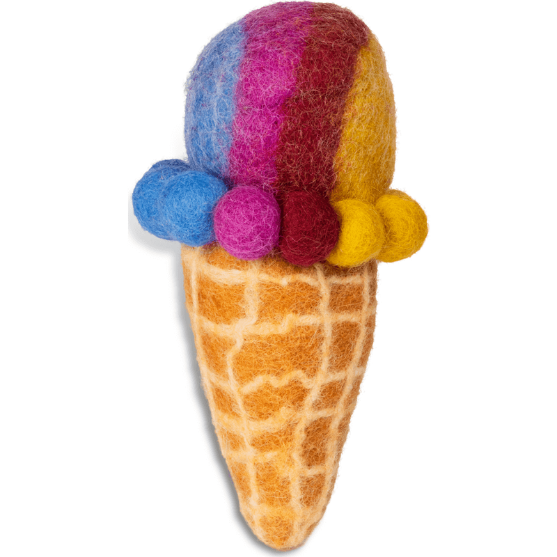 Mud Bay Felted Dog Toy, Ice Cream image number null
