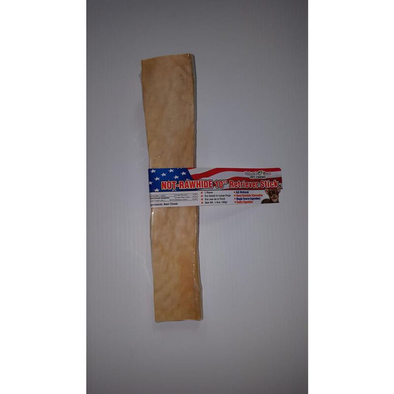 Nature's Own Not-Rawhide Dog Treat, Retriever Stick, 10-in image number null