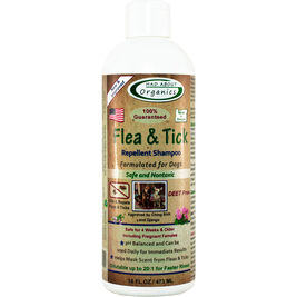 Mad About Organics Flea & Tick Repellent Dog Shampoo, 16-oz