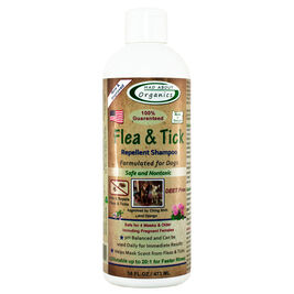 Mad About Organics Flea & Tick Repellent Dog Shampoo, 16-oz