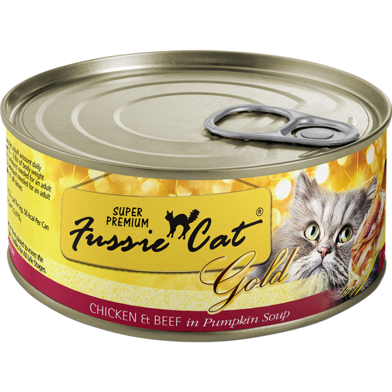 Fussie Cat Super Premium Canned Cat Food, Chicken & Beef, 2.8-oz image number null
