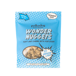 Polka Dog Wonder Nuggets Soft and Chewy Dog Training Treats, Whitefish & Kelp, 10-oz