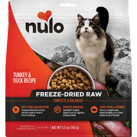 Nulo Grain-Free Freeze-Dried Raw Cat Food, Turkey & Duck