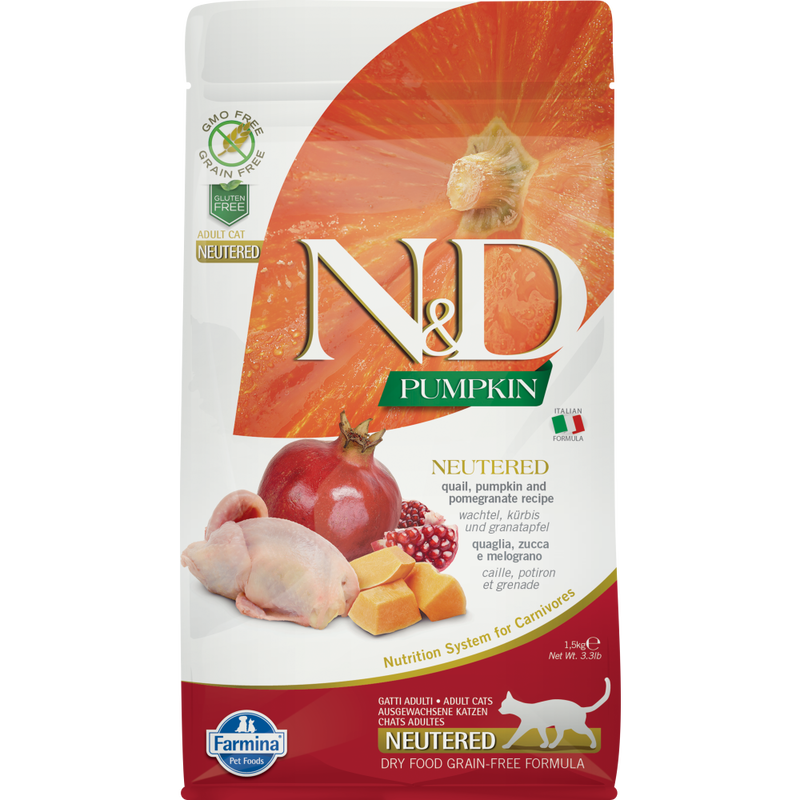 N&d neutered shop cat food