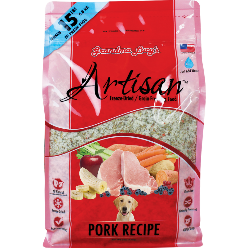 Grandma Lucy's Artisan Freeze-Dried Dog Food, Pork image number null