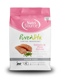 PureVita Limited Ingredient Grain Free Dry Cat Food, Salmon & Peas