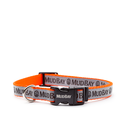 Mud Bay Reflective Dog Collar, Orange