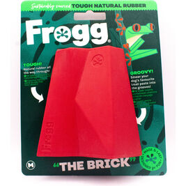 Frogg Rubber Dog Toy, The Brick, Medium