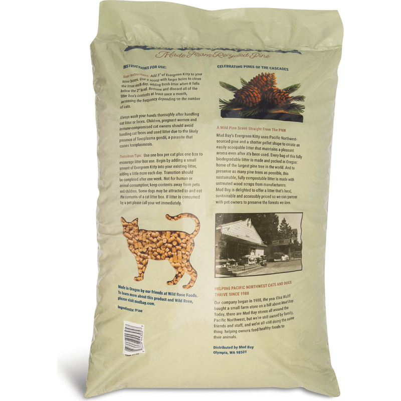 Mud Bay Buy Mud Bay Evergreen Kitty Pine Cat Litter, 40lb for USD 17