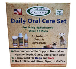 Mad About Organics Pet Oral Care Set, Small