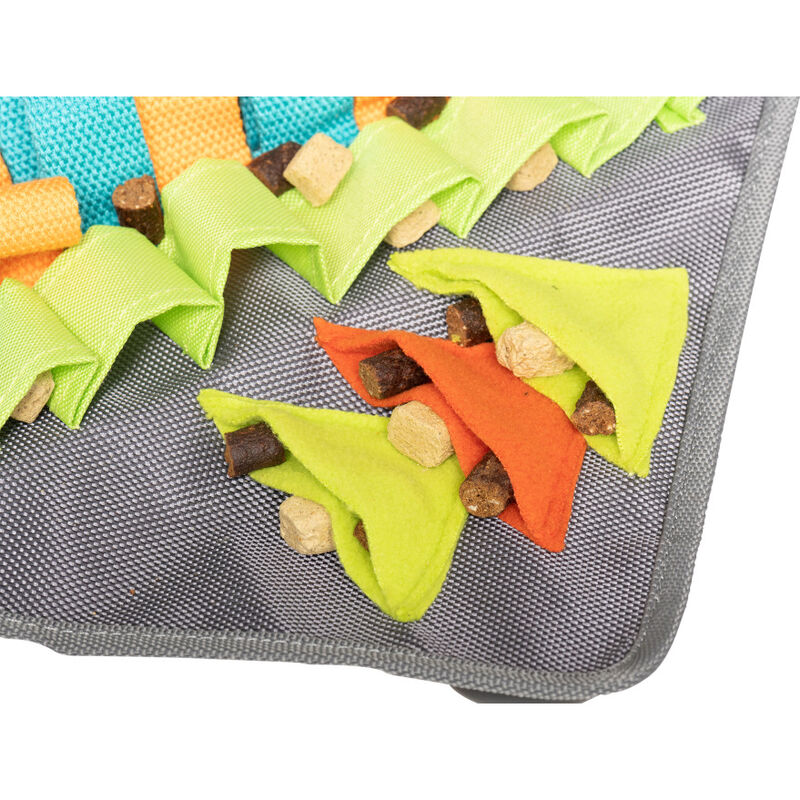 Messy Mutts Square Forage Mat with Lick Mat, 16-in x 16-in image number null