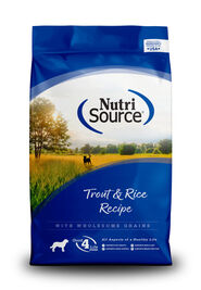 NutriSource Grain Inclusive Dry Dog Food, Trout & Rice