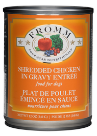 Fromm Four-Star Canned Dog Food, Shredded Chicken in Gravy