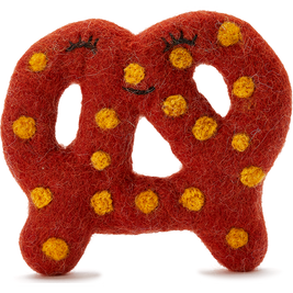 Mud Bay Felted Pretzel Dog Toy