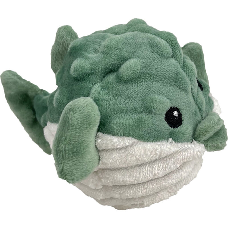 Petlou EZ Squeaky Dog Toy, Puffer & Whale, 4-in, 2-pack image number null