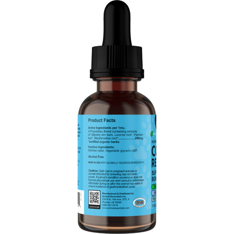 Animal Essentials Colon Rescue Herbal GI Support Dog & Cat Supplement, Liquid, 1-oz image number null