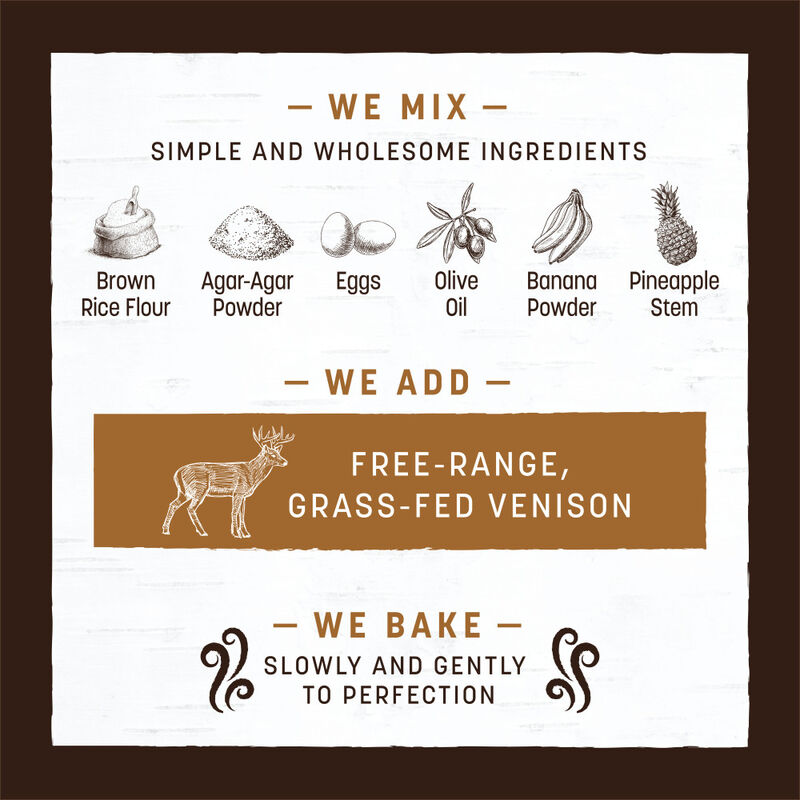 Earth Animal No-Hide Roll Dog Treat, Venison image number null