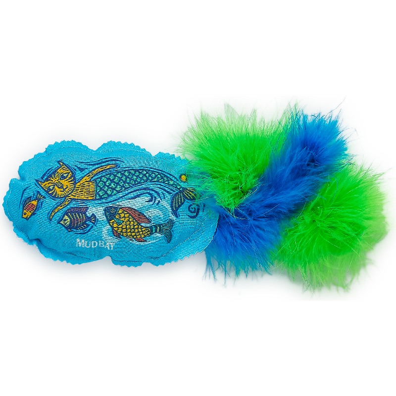 Mud Bay Catnip Feather Cat Toy, MerCat & Fish image number null