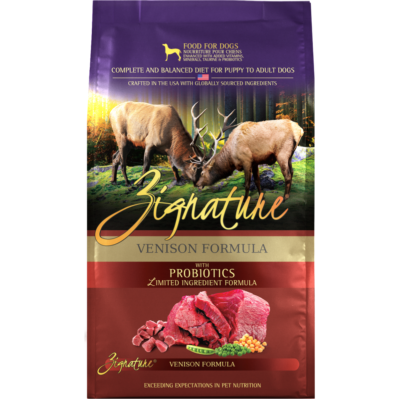 Mud Bay Buy Zignature Limited Ingredient Dry Dog Food Venison 4 lb for USD 20.99 MudBay