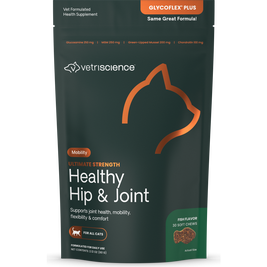 VetriScience Ultimate Strength Healthy Hip & Joint Soft Chews Cat Supplement, Fish, 30-count