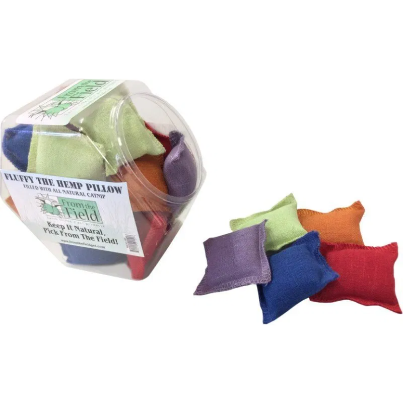 From the Field Mini-Max Fluffy the Hemp Pillow Cat Toy, Assorted image number null