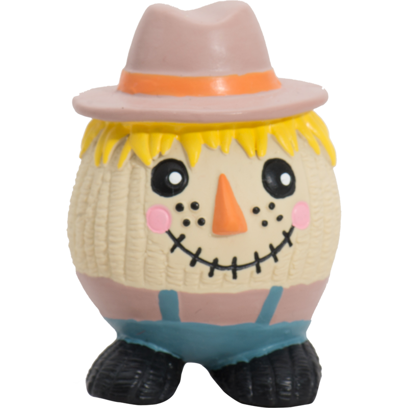 HuggleHounds Fall Ruff-Tex Ball Dog Toy, Tobias Scarecrow image number null