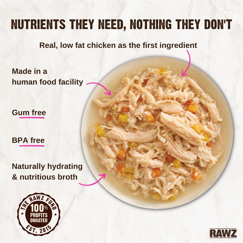 Rawz Shredded Wet Cat Food, Chicken Breast, Pumpkin & New Zealand Green Mussels, 2.46-oz image number null