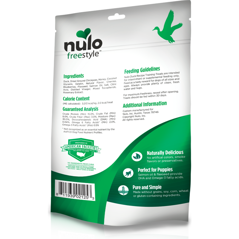 Mud Bay Buy Nulo Freestyle Grain Free Dog Training Treats Duck