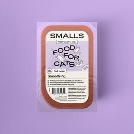 Smalls Gently Cooked Frozen Cat Food, Smooth Pig, Pork & Pork Liver